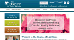 Desktop Screenshot of hospiceofeasttexas.org