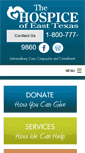 Mobile Screenshot of hospiceofeasttexas.org